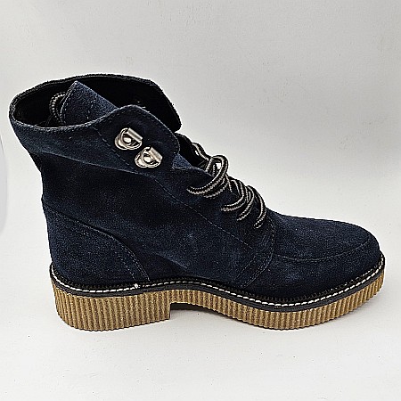 Ghete ESPRIT 108EK1W009, culoare bleumarin, piele intoarsa [1]