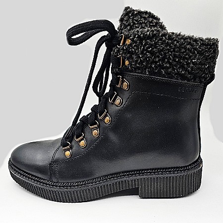 Ghete imblanite ESPRIT 108EK1W007, masura 39, culoare negru, piele naturala [0]