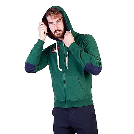 Hanorac sport barbati U.S. Polo Assn. 43482 47130 culoare Verde marime M [2]