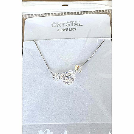 Lantisor din argint 925 cu Pandantiv cristal austria , in forma de inima [1]