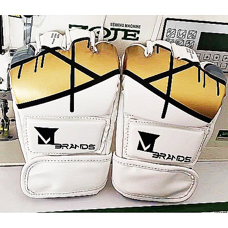 Manusi MMA Mbrands, culoare alb, intre 8oz-10oz [5]