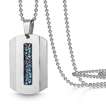 Medalion fashion military cu cristale barbatesc MBrands Dog Tag [4]