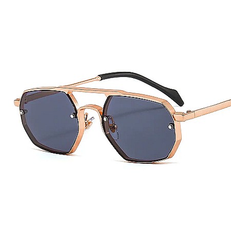 Ochelari de soare Mbrands, polarizati, retro poligon, rama metalica [0]