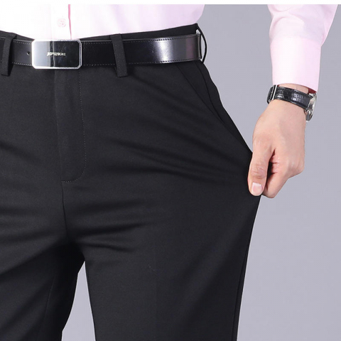 Pantaloni elastici MBrands din matase de gheata [3]