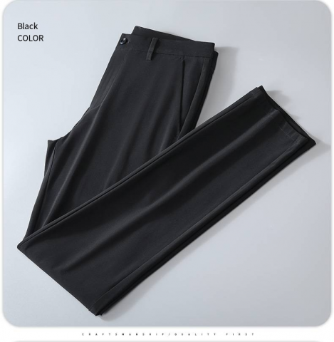 Pantaloni elastici MBrands din matase de gheata [4]