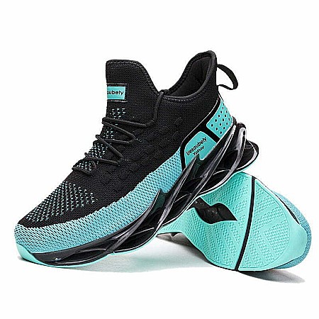 Sneakers Barbati Mbrands cu talpa flexibila, verde cu negru [0]