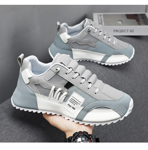 Pantofi sport, sneakers MBrands din piele sintetica, sireturi elastice [1]