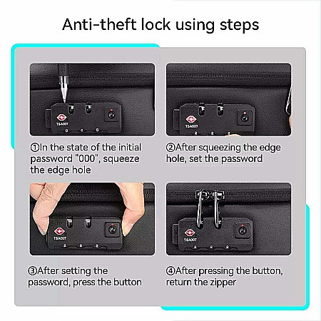 Rucsac barbati Mark Ryden , impermeabil , compartiment laptop 15.6 , portofel cadou, lacat TSA [5]