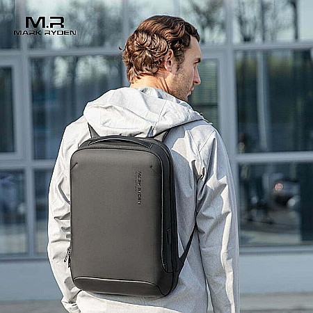 Rucsac barbati Mark Ryden Smart , Laptop de 15.6, full impermeabil, USB si micro USB, slim [1]