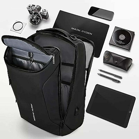 Rucsac barbati Mark Ryden Smart , Laptop de 17.3, full impermeabil, port USB, 30L, 50 x 30 x 20 cm [4]