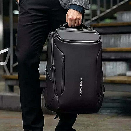 Rucsac barbati Mark Ryden Smart , Laptop de 17.3, full impermeabil, port USB, 30L, 50 x 30 x 20 cm [1]
