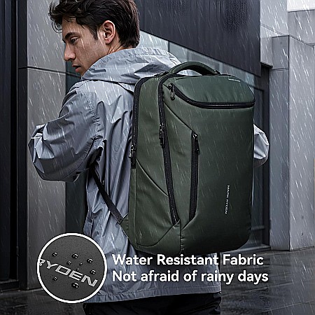 Rucsac barbati Mark Ryden Smart , Laptop de 17.3, rezist la apa, port USB, 32L, 50 x 30 x 20 cm, verde [4]