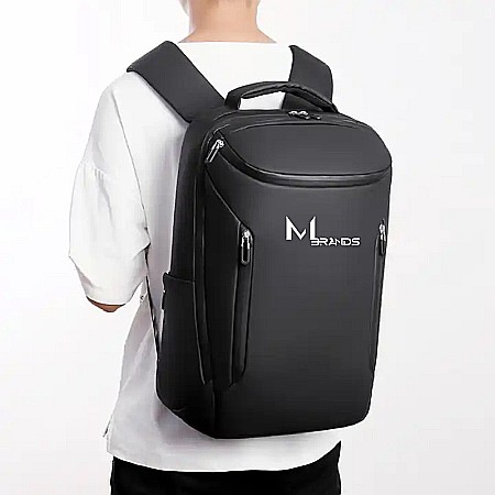 Rucsac barbati MBrands Smart, material impermeabil, buzunar laptop 15.6 inch, 47x32x16cm [4]