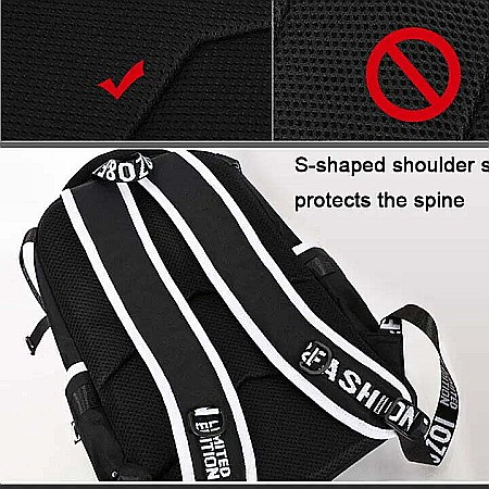 Rucsac, ghiozdan MBrands waterproof, cu design astronaut fosforescent, penar, breloc, lacat [3]