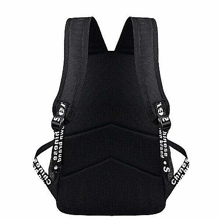 Rucsac, ghiozdan Smart, waterproof, cu design fosforescent, incarcare USB, spatiu casti, Music boy design [5]