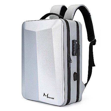Rucsac | Geanta - Rucsac MBrands 8009, port USB, buzunar laptop 15.6, impermeabil, hard shell, lacat TSA