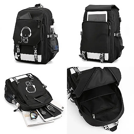 Set Ghiozdan, gentuta, penar Mbrands 3in1 music boy + breloc [3]