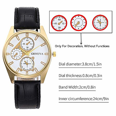 Set MBrands ceas cu bratari, barbati, curea din piele sintetica [1]