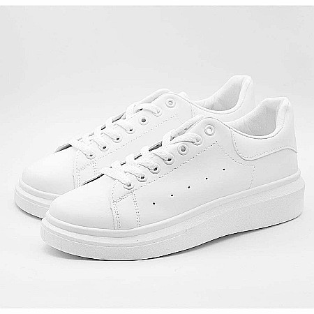 Sneakers Barbati MBrands cu talpa flexibila, din piele ecologica, alb A88-3 [2]