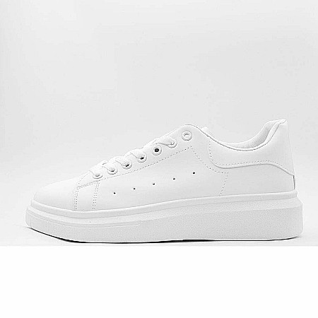 Sneakers Barbati MBrands cu talpa flexibila, din piele ecologica, alb A88-3 [0]