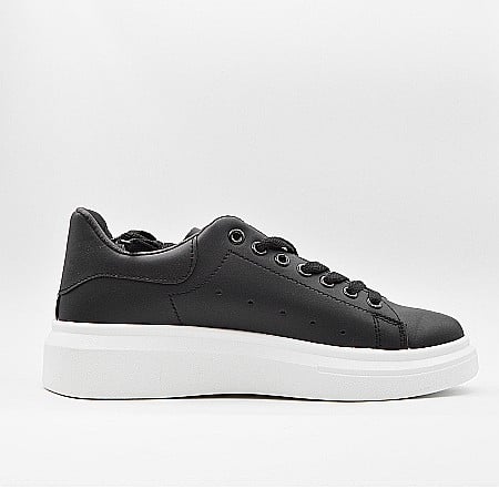 Încăltăminte Barbati - Sneakers Barbati MBrands cu talpa flexibila, din piele ecologica, negru A88-3