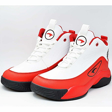 Sneakers Barbati Mbrands cu talpa flexibila hi tops, de baschet, alb [4]