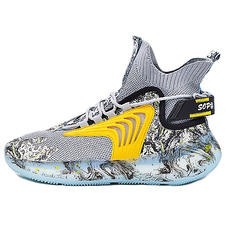 Sneakers Barbati MBrands material textil hi tops, masura 44 , 28cm [0]