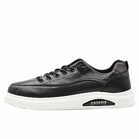 Sneakers Barbati slim MBrands cu talpa flexibila, din piele ecologica, sireturi elastice A2323-1 [0]
