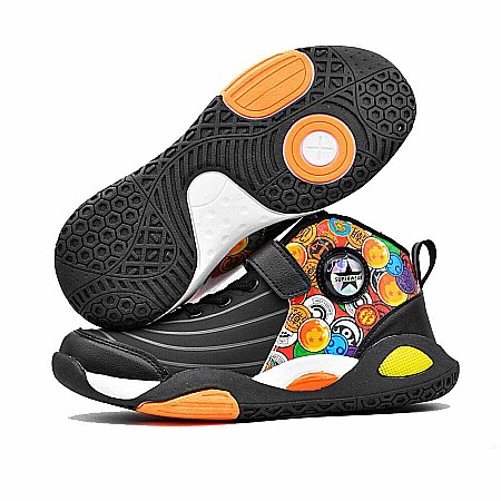 Sneakers Copii Mbrands Hi Tops cu talpa flexibila, culoare negru [2]