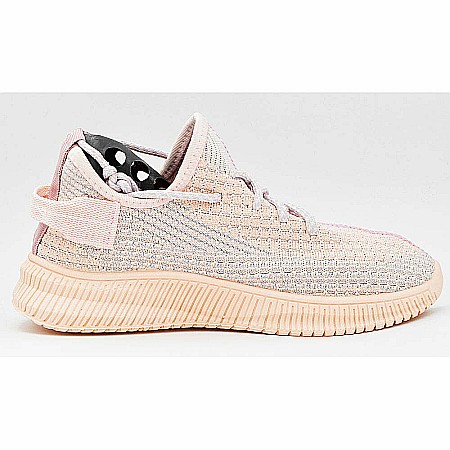 Sneakers Dama MBrands cu talpa flexibila, culoare roz pudrat, material textil [1]