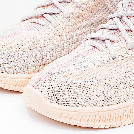 Sneakers Dama MBrands cu talpa flexibila, culoare roz pudrat, material textil [5]