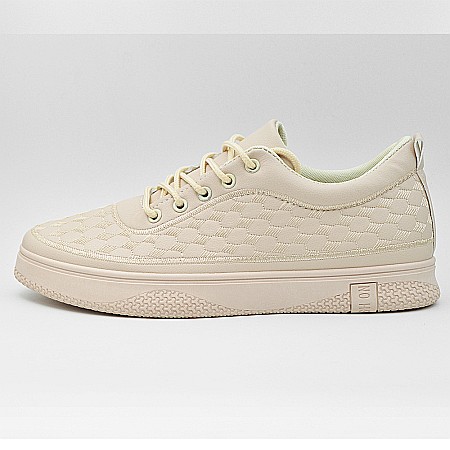 Încăltăminte Dama - Sneakers Dama MBrands cu talpa flexibila, din piele ecologica, beige