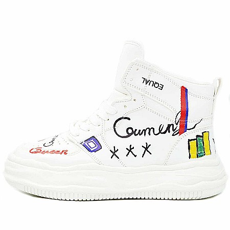 Sneakers Dama MBrands cu talpa flexibila, HI Tops, Queen [0]