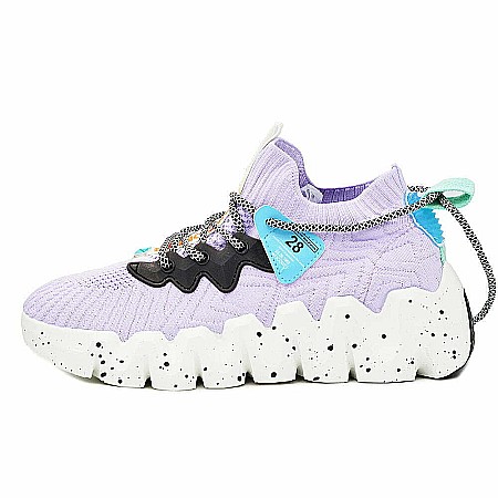 Sneakers Dama MBrands cu talpa flexibila, masiva, mov DH28 [0]