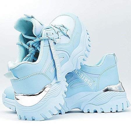 Sneakers Dama MBrands cu talpa flexibila si masiva, albastru ABC 337 [3]