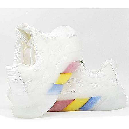 Sneakers Dama MBrands cu talpa flexibila, Tricolor, alb 1150 [5]