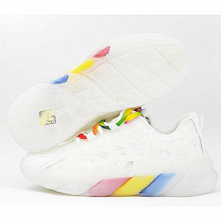 Sneakers Dama MBrands cu talpa flexibila, Tricolor, alb 1150 [4]