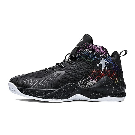 Sneakers pentru baschet MBrands, negru si pereche sosete [1]