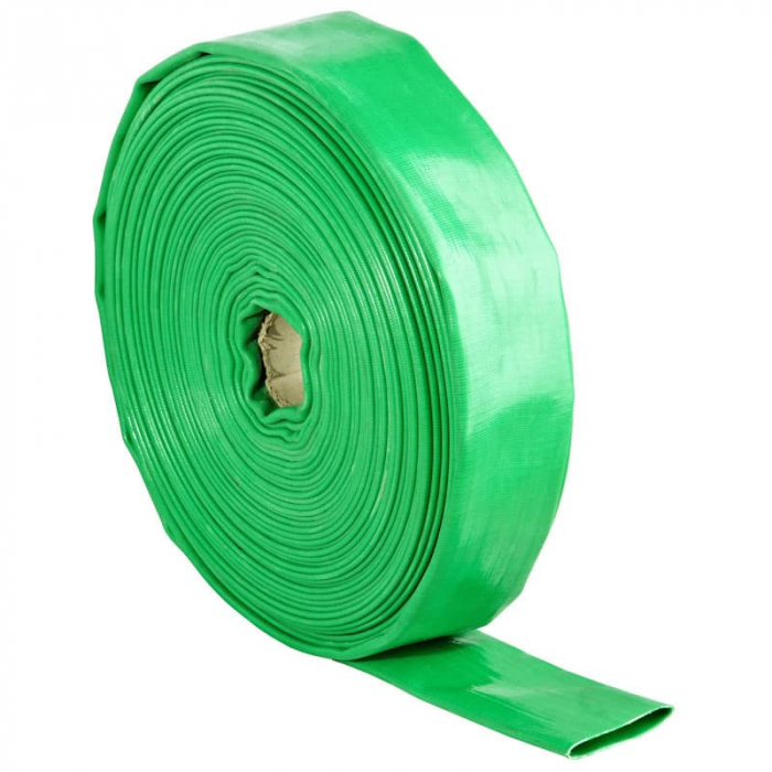 Furtun Plat din PVC verde 25 mm [2]