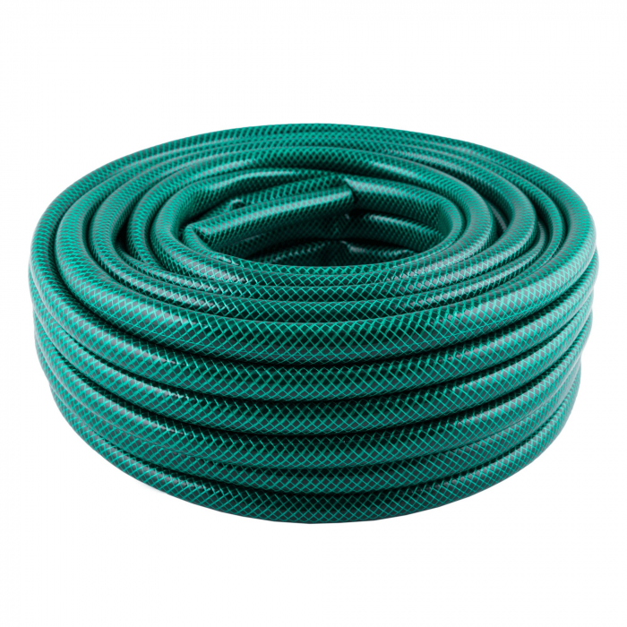 Furtun PVC cu insertie textila Gradina (Verde) 12.7 mm Rola 15 ML [4]