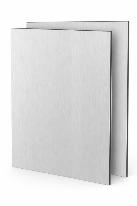Placa Aluminiu Compozit Bond Brushed Silver 3 mm x 1500 x 3050 mm [7]