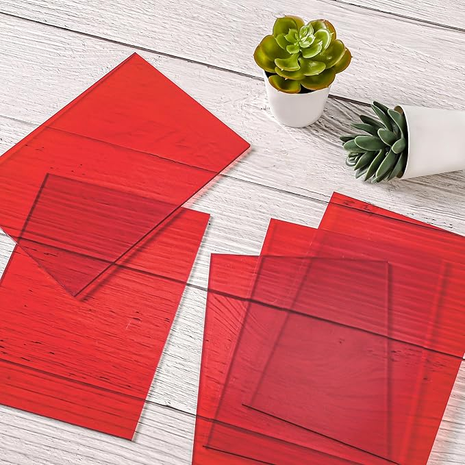 Plexiglas Turnat Rosu Transparent 3 mm x 500 x 1000 mm PMMA [2]