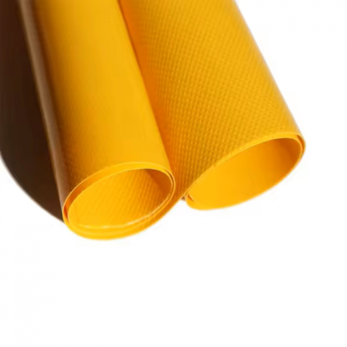 Prelate Camion, Tir, Semiremorca, 900 gr, Protectie UV, Latime 3000 mm, Galben RAL 1003, PVC Impermeabiala [2]