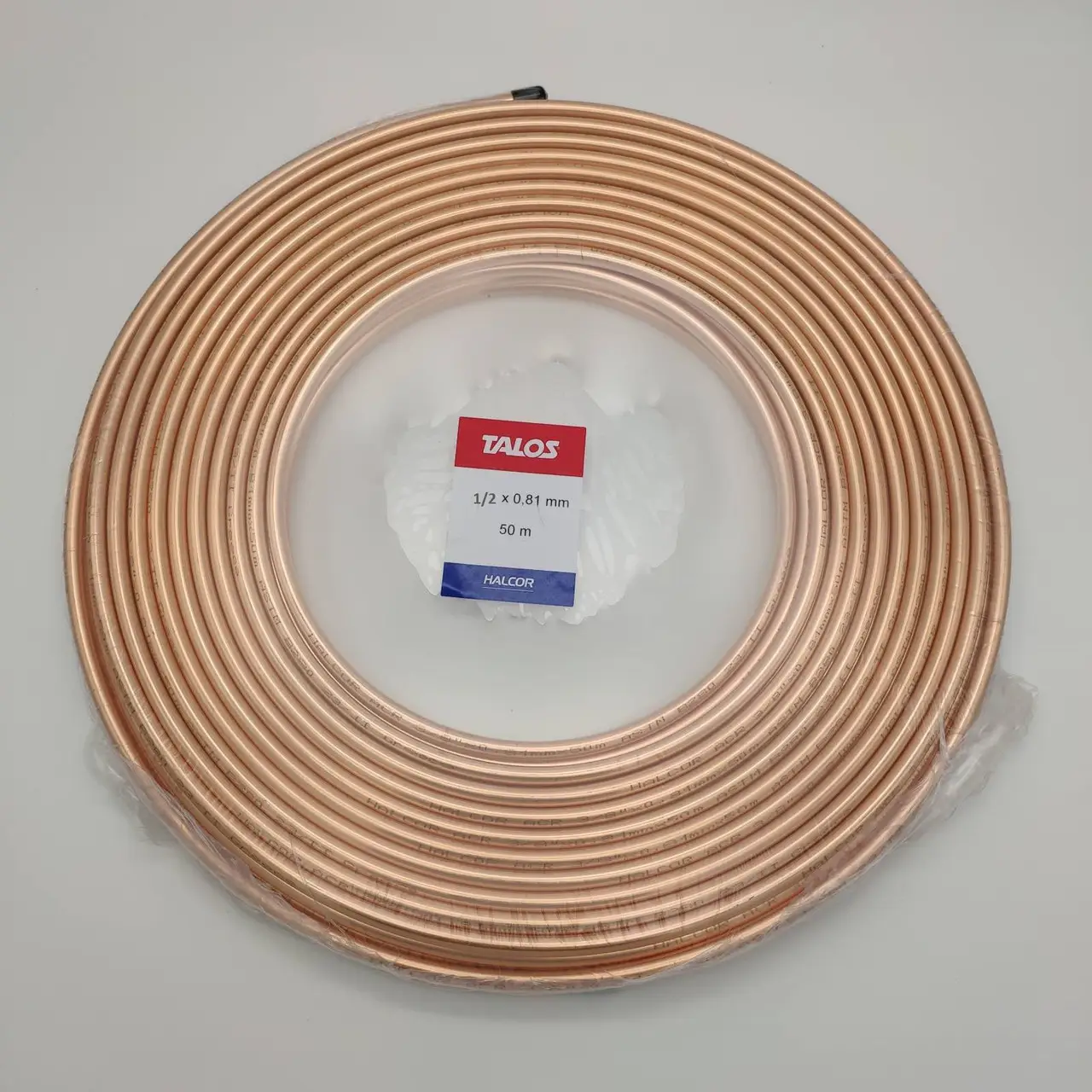 Teava cupru Colac Halcor refrigerata aer conditionat neizolata 12.7 x 0.64 mm, rola 50 metri [3]