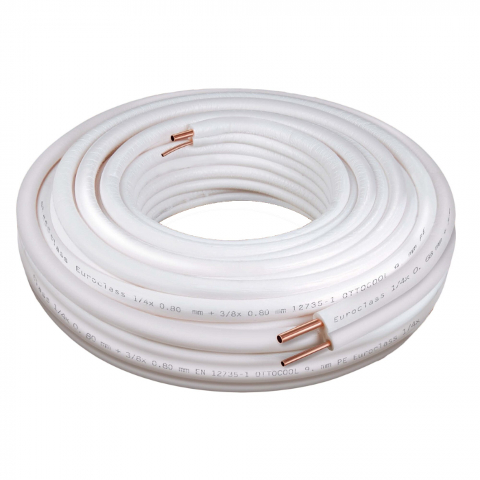 Teava Cupru Halcor Izolata Dubla Pentru Montaj Aer Conditionat 6.35 x 0.6 mm - 9.52 x 0.62 mm, rola 20 metri [4]