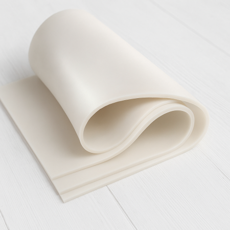 Covor Cauciuc - Covor Cauciuc Siliconic Alb Translucid 2 mm x 20 cm x 100 cm