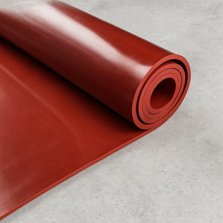 Covor Cauciuc Siliconic Rosu 6 mm [1]
