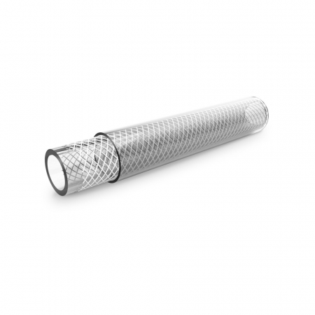 Furtun PVC - Furtun PVC Transparent Cu Insertie Textila, 6 x 11 mm, apa - aer comprimat