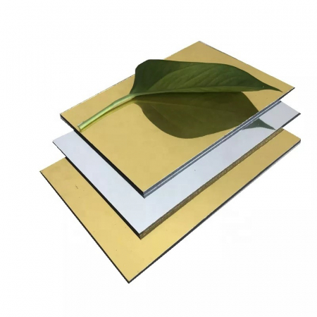 Placa Aluminiu Compozit Bond/Dibond/Alucobond Oglinda Aurie 4 mm x 1250 x 3200 mm [1]