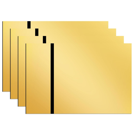 TOATE PRODUSELE - Plexiglas Turnat Auriu - Negru 3 mm - 1320x1000 mm PMMA